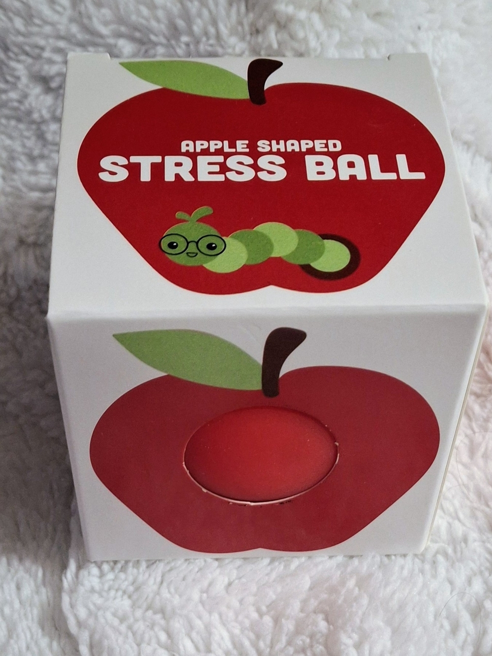 Apple Shaped Stress Ball - Red